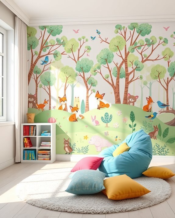 fun imaginative kids walls