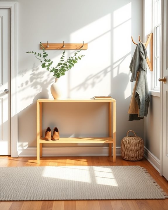 functional and stylish entryway