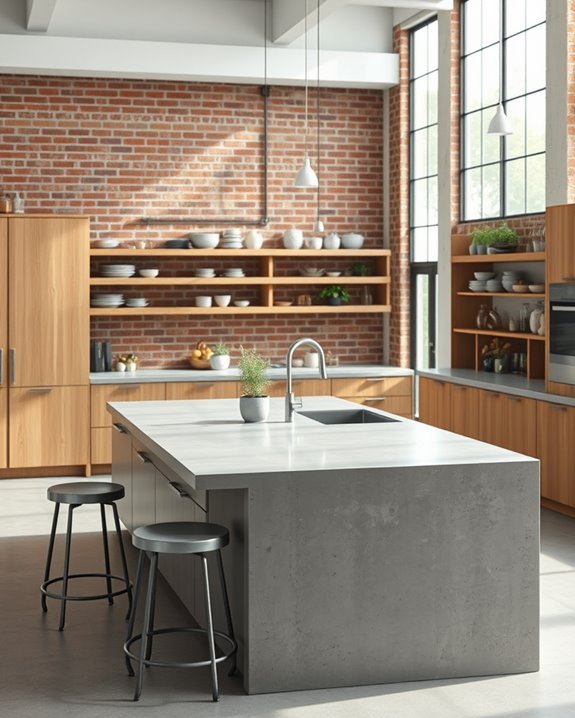 functional beton kitchen designs