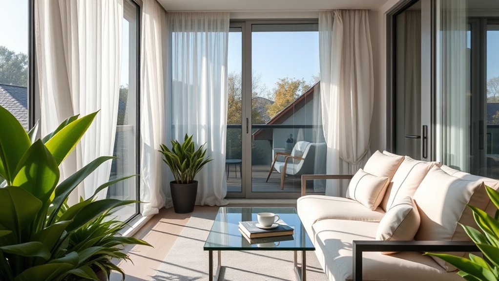 functional closed balcony designs