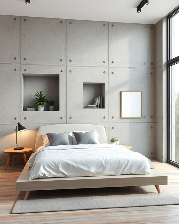 functional concrete nook design