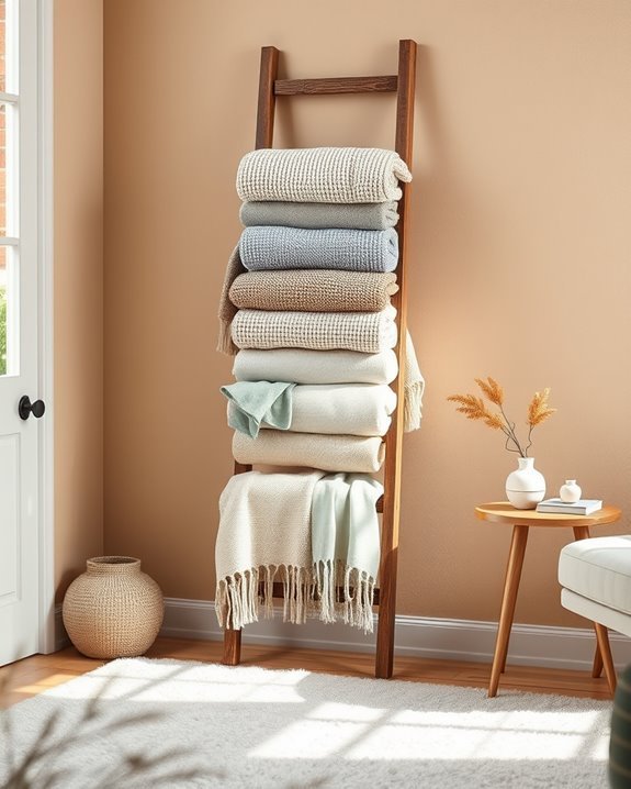 functional decorative ladder storage
