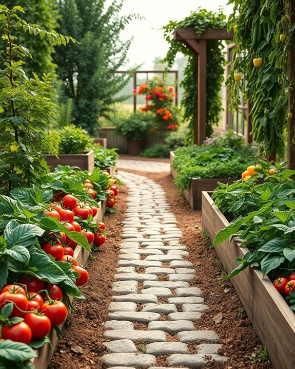 functional garden pathways layout