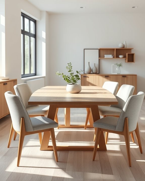 functional minimalist dining table