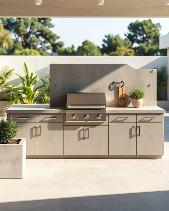 functional outdoor cooking station