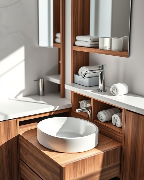 functional sink with storage