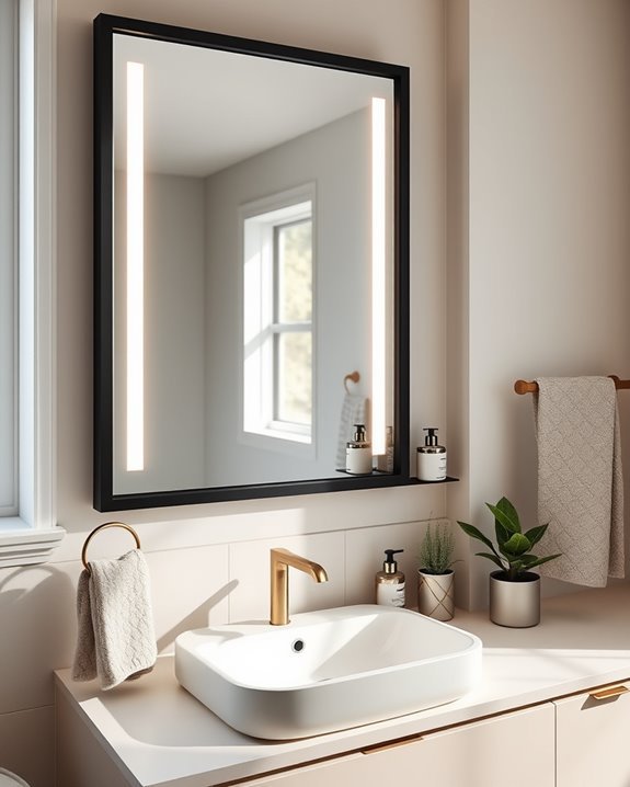 functional stylish bathroom mirrors