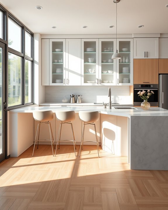 functional stylish half wall