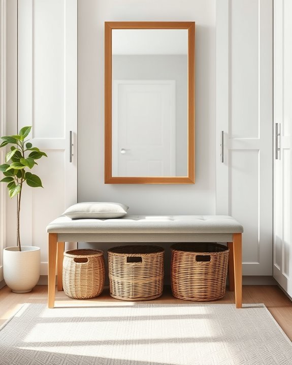 functional stylish storage bench