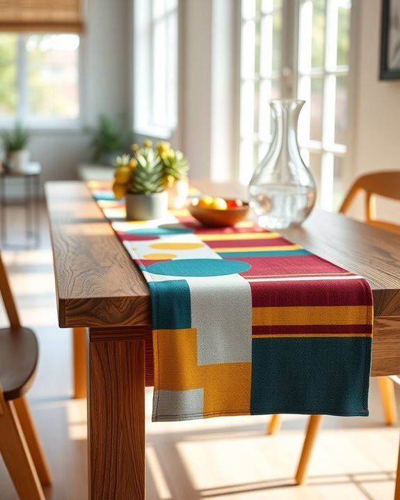 funky table runner upgrade