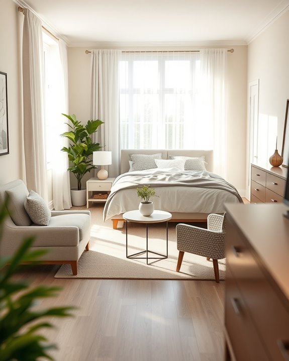 furniture arrangement for comfort