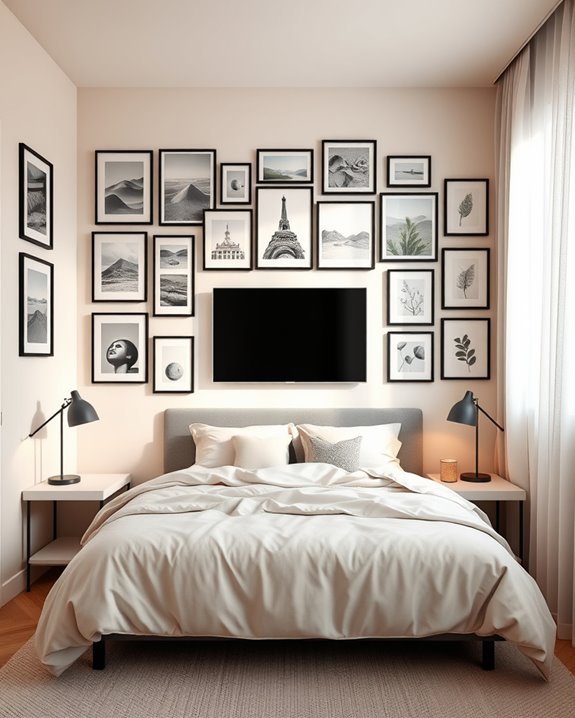 gallery wall tv transformation