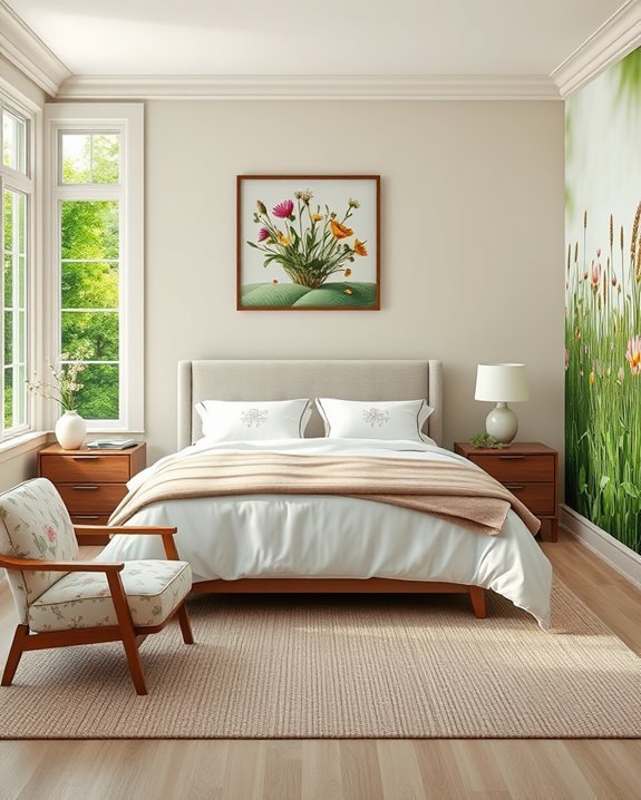 garden inspired bedroom decor
