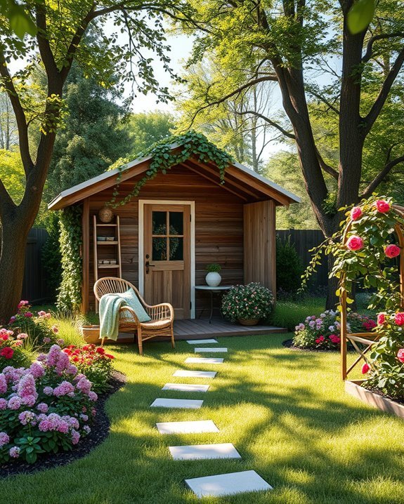 garden shed relaxation retreat