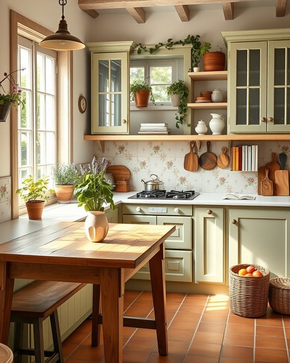 garden themed dining accents