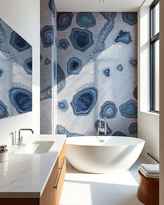 geode inspired bathroom elegance