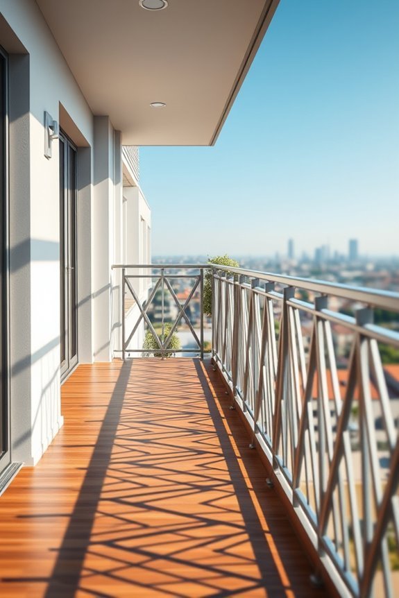 geometric balcony railing designs