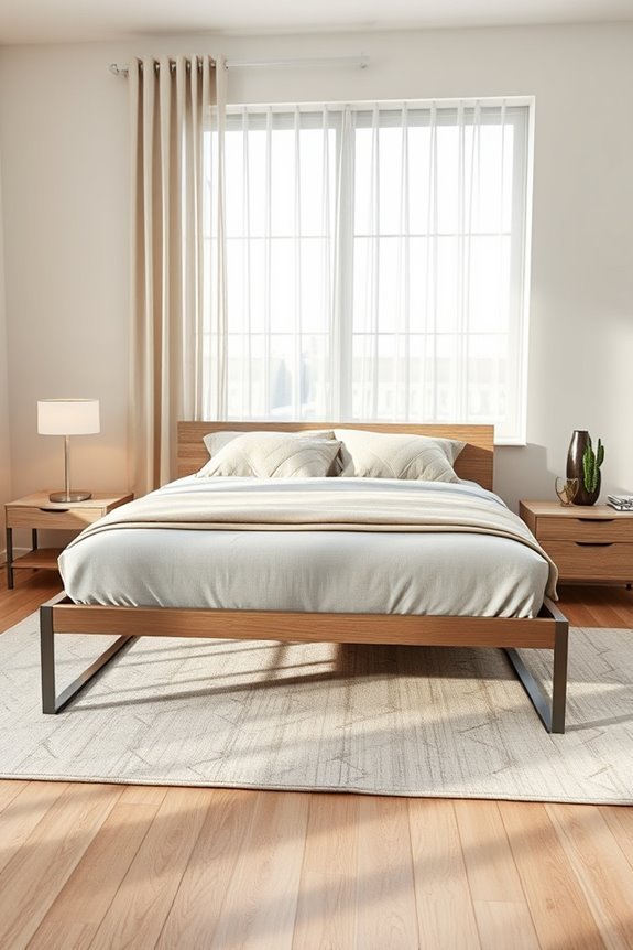 geometric bed frame styles