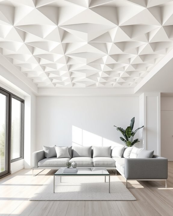 geometric ceiling design transformation