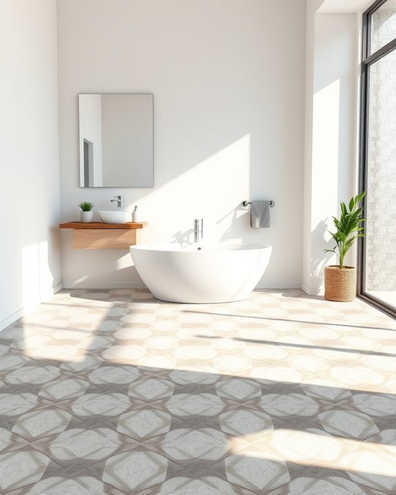 geometric concrete bathroom designs