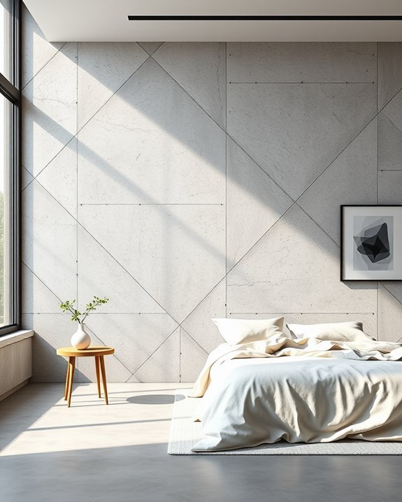 geometric concrete wall designs