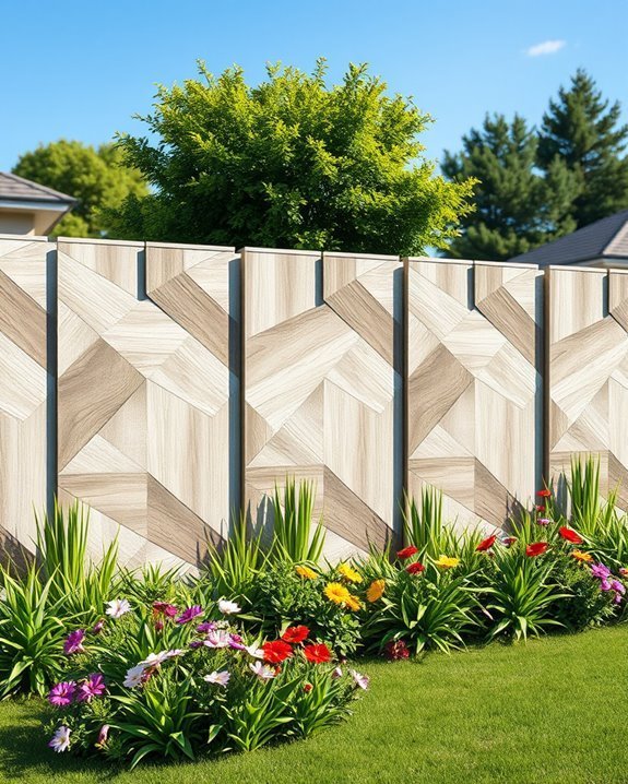geometric privacy fence design