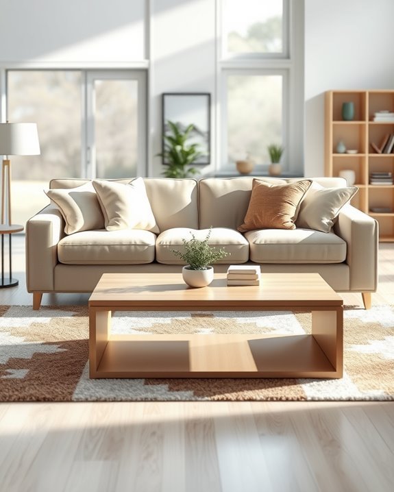 geometric rugs enhance modern aesthetics