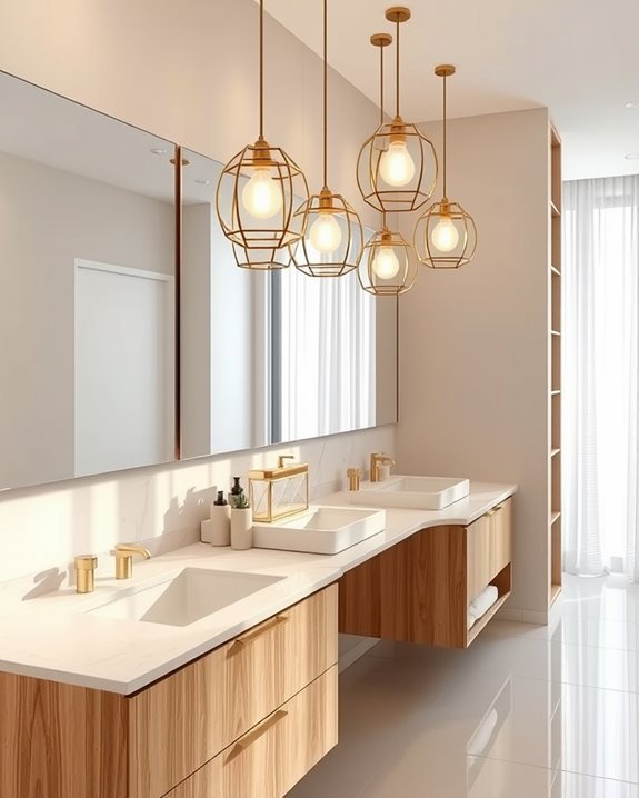 geometric vanity lighting elegance