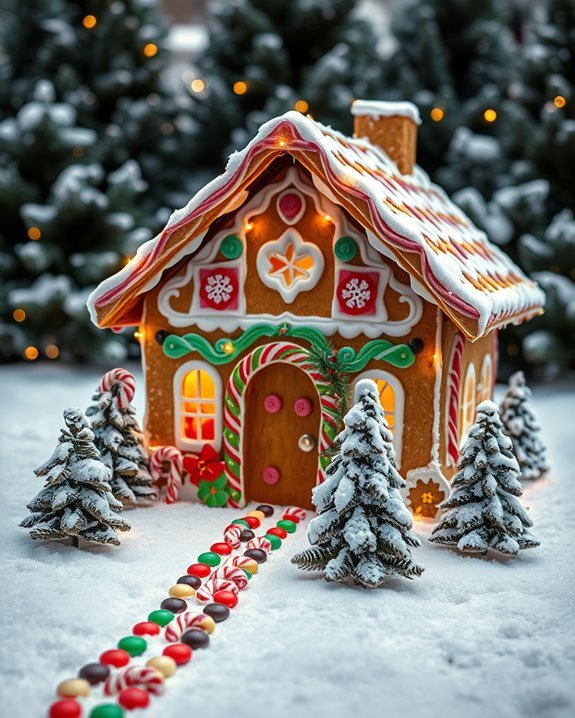 gingerbread house holiday displays