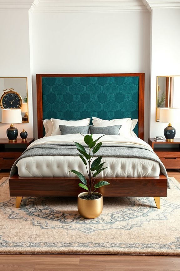 glamorous art deco beds