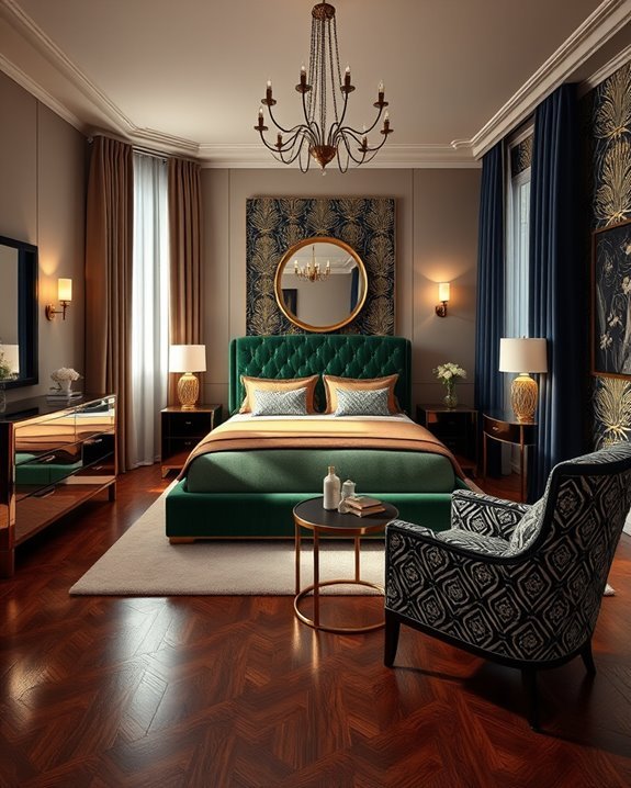 glamorous art deco decor