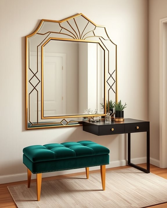 glamorous art deco mirrors