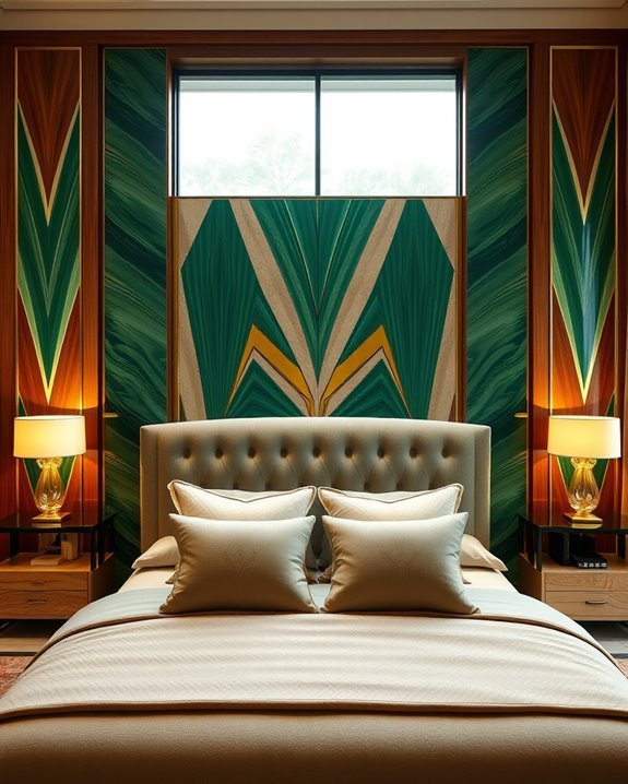 glamorous art deco panels