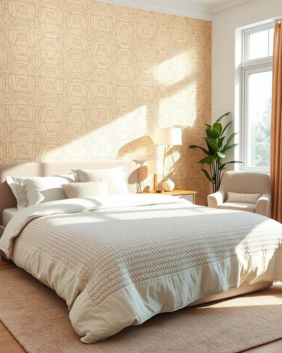 glamorous metallic foil wallpaper