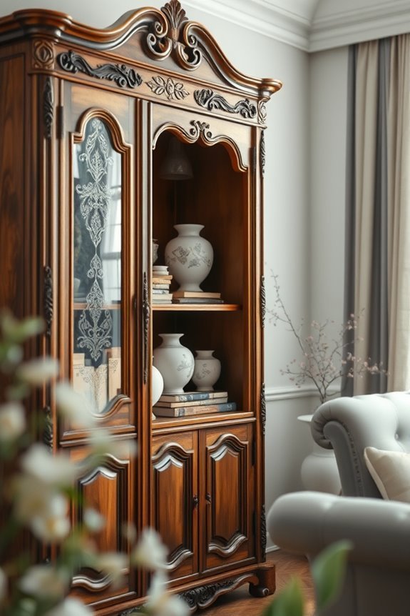 glass inserts enhance furniture