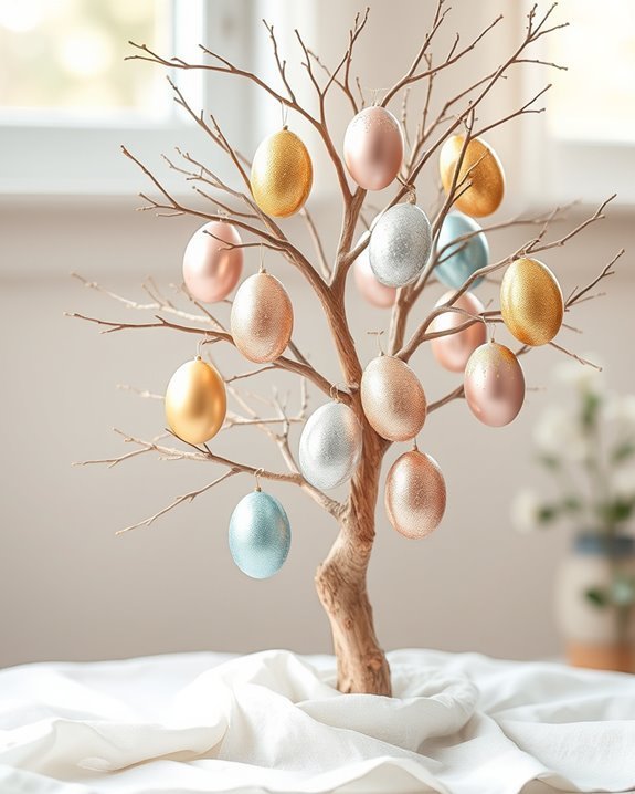 glittery easter egg decorations