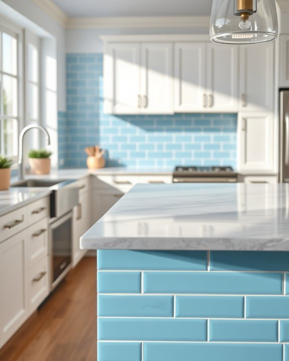glossy blue tile transformation