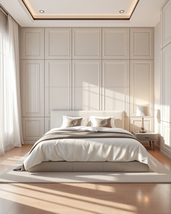 glossy panels enhance elegance