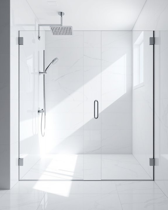 glossy shower tile elegance
