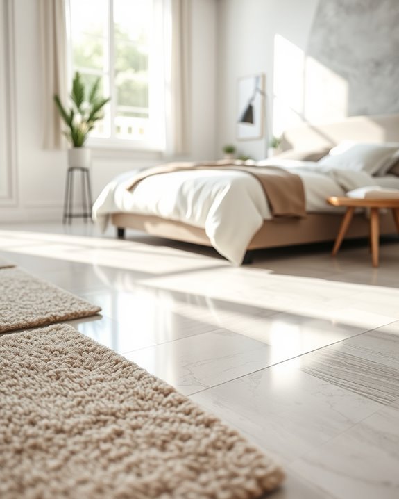 glossy tiles enhance elegance