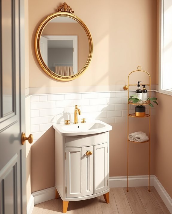 gold accents for small spaces