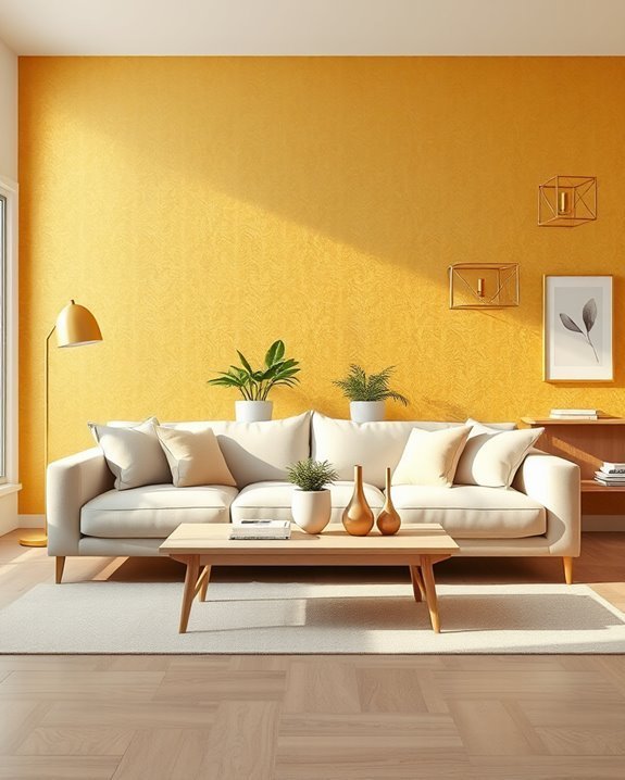 gold accents in simplicity