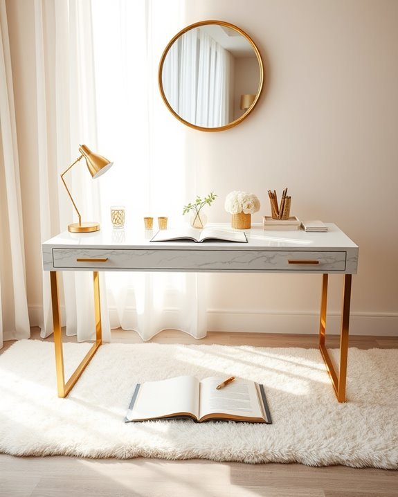 gold and marble elegance