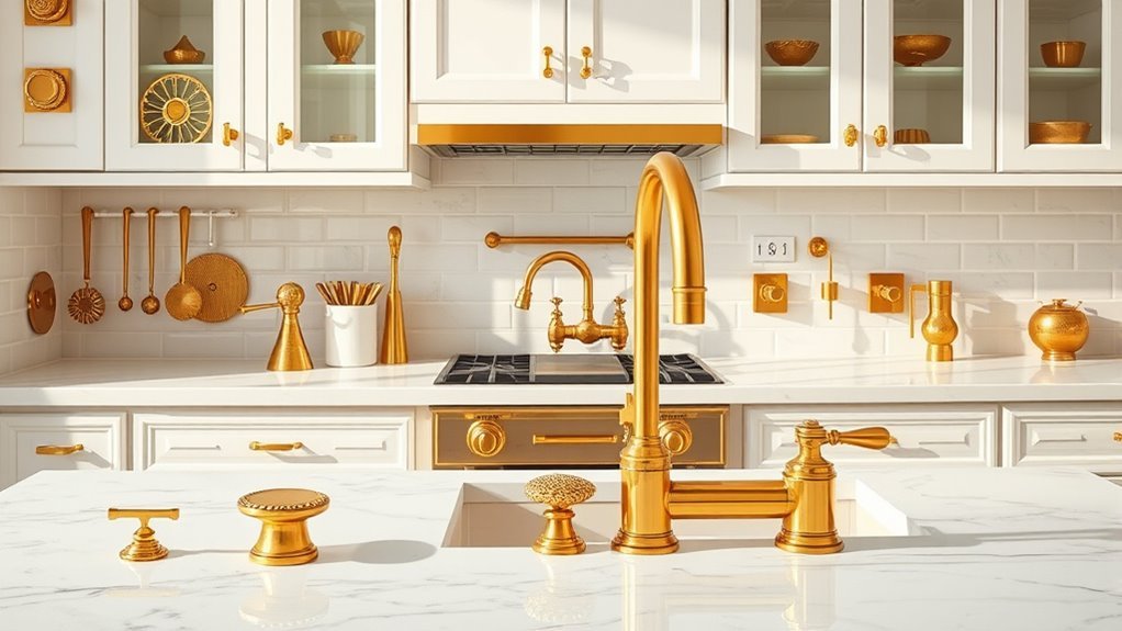 gold kitchen hardware upgrades
