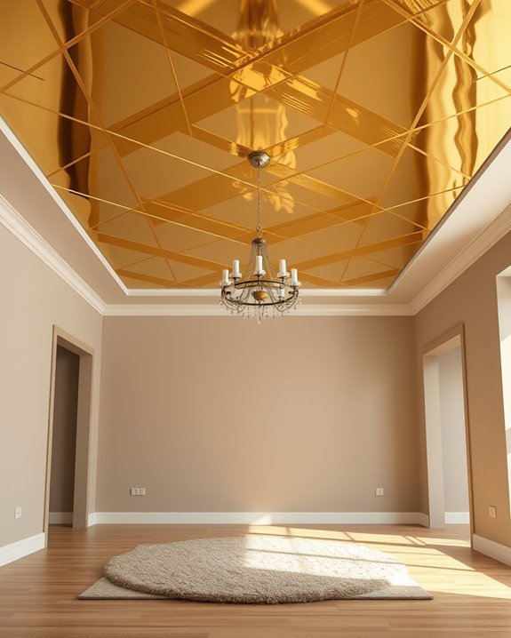 golden tape ceiling designs