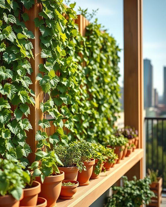 grapevine wall garden transformation