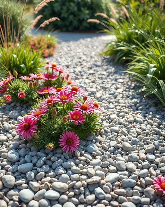 gravel enhances native plants