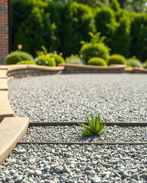 gravel patio drainage solutions