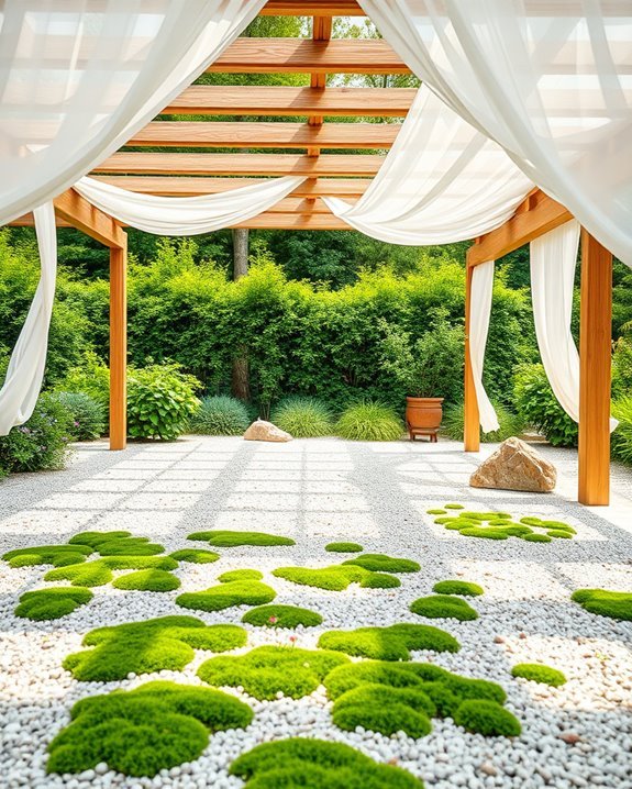 gravel patio shade options
