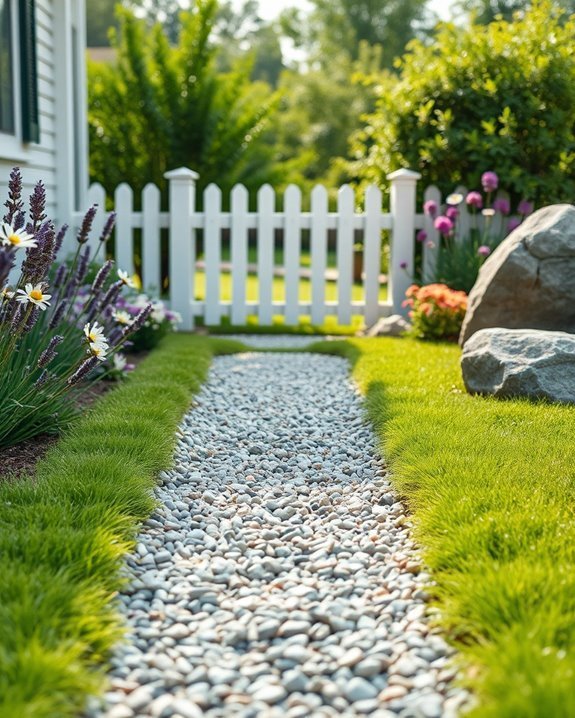 graveled pathways enhance landscapes